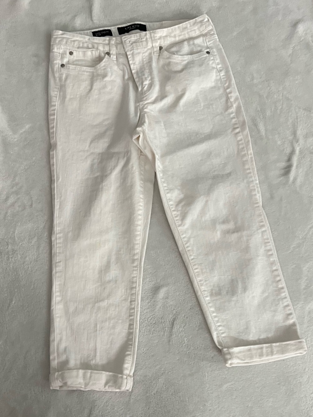 Nine West White Boyfriend Jeans